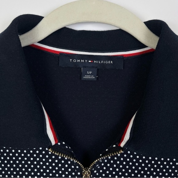2/$30 Tommy Hilfiger Black Polka Dot Sleeveless Polo Shirt Size Small - Picture 4 of 6